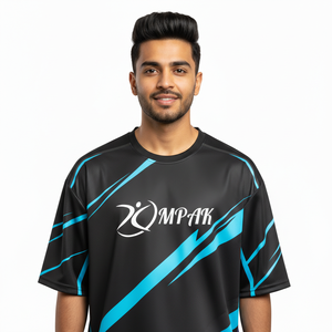 Camiseta Moderna de Gran Tamaño con Sublimación, Estilo Urbano para Hombre, Corte Regular, Ropa Casual de Moda, Poliéster/Algodón, Transpirable, de Secado Rápido - Product Image 1