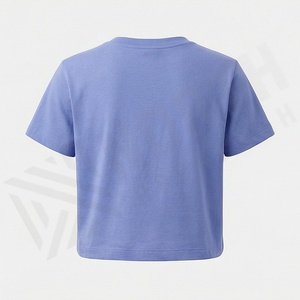 T-shirt court pour femme à col en V, 100 % coton biologique de luxe, pré-rétréci, doux, respirant, coupe décontractée, couleur personnalisable - Product Image 5