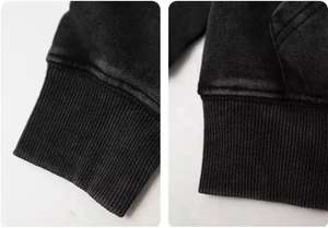 Conjunto Deportivo de Algodón para Mujer con Efecto Ácido, Sudadera con Capucha, Ropa Deportiva, Sudadera Oversize, Estilo Urbano - Product Image 4