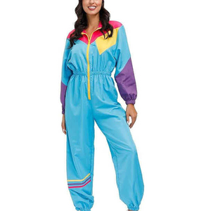 Chaqueta Cortavientos para Mujer con Cierre de Cremallera y Manga Larga, Chaqueta Deportiva con Capucha y Bloques de Color, Tejido de Poliéster - Product Image 6