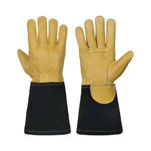 Gants de soudage TIG en cuir pour la sécurité des mains, fabriqués au Pakistan, haute qualité, ignifuges, antidérapants, sans latex, 16 oz - Product Image 1