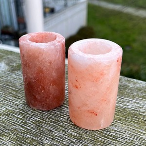 Verres à shot rustiques en sel rose de l'Himalaya, sculptés à la main en pierre, pour bars, fêtes, restaurants, événements et maison - Product Image 4