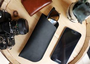 Handmade Genuine Leather <b>Glasses</b> Cover Slim Vintage Cowhide Pouch Luxury Soft <b>Reading</b> Spectacles <b>Case</b> Holder LGC-0007 - Product Image 4