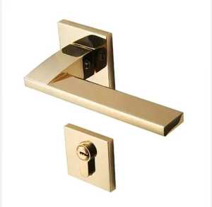 Minimalist Black and Gold <b>Door</b> <b>Handle</b> <b>Modern</b> Zinc Alloy Interior <b>Door</b> Lever <b>Set</b> Luxury Two Tone Home Room <b>Door</b> Hardware - Product Image 1