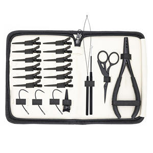 Kit d'outils professionnels en acier inoxydable pour extensions de cheveux, qualité salon, micro-perles, extensions adhésives, logo personnalisé, vente chaude - Product Image 3
