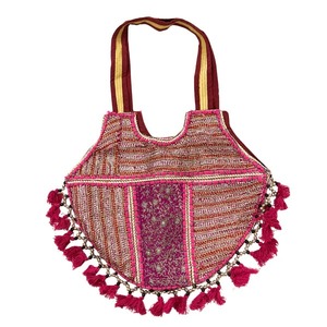 Premium Quality Kambhari Jogeshwar Artisan Red Color <b>Boho</b> Hand <b>Bag</b> Available for Affordable Price from India - Product Image 2