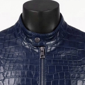 Professional Men's Genuine Sheep Skin Leather <b>Canvas</b> <b>Jacket</b> High Street Style Breathable Comfortable Winter Quilted <b>Jackets</b> - Product Image 2