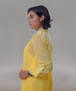 Vestido Elegante de Georgette con Finos Detalles de Seda y Forro Interior de Tafetán Suave Diseñado para Mayor Comodidad - Product Image 5