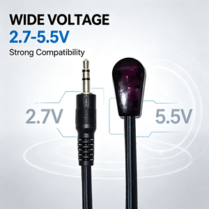 Cable Extensor de Emisor IR IFA03, Conector Mono de 3.5mm y 2.5mm, Alcance IR de 13-15M, Amplio Voltaje 2.7-5.5V - Product Image 6
