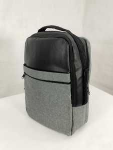 Grey and Black Laptop <b>Backpack</b> with USB Charging Port, Modern <b>Business</b> Travel <b>Backpack</b> with Multiple Zipper Compartments - Product Image 2