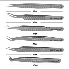 Pince à cils en acier inoxydable très demandée Outils d'extension de cils avec logo personnalisé - Product Image 3