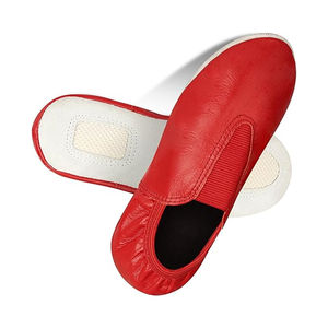 รองเท้าบัลเล่ต์ผ้าสีน้ำตาลทรงกลมสำหรับผู้หญิง ผลิตจากโรงงานโดยตรง รองเท้าบัลเล่ต์สีชมพูแบบสั่งทำพิเศษ รองเท้าผ้าใบออกแบบเองได้ - Product Image 4