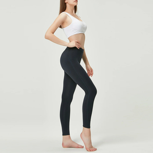 Legging thermique pour femme, longueur genou, couleur unie, extensible, style basique, toutes saisons, tissu en spandex et nylon, pour un usage quotidien - Product Image 4