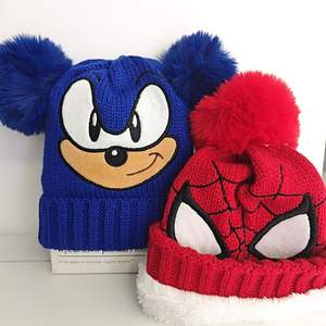 Gorro de Punto con Bordado de Perro y Dos Pompones para Niños y Niñas, Gorro Grueso y Cálido para Invierno - Product Image 6