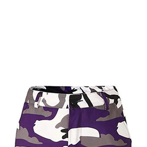 Men's Purple <b>Camouflage</b> <b>Cargo</b> Sweatpants High Waist Elastic Multiple Pockets Casual Style Breathable Midweight Spring Wear - Product Image 6