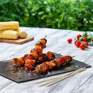 Premium Bamboo <b>Skewers</b> for BBQ Cocktail Party Eco Friendly Wooden Kebab Sticks - Product Image 5