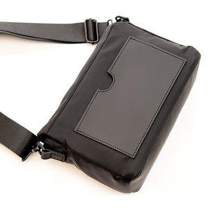 Petit sac à bandoulière noir en sergé, sac simple à une épaule, sac d'affaires portable et polyvalent, sac imperméable - Product Image 6
