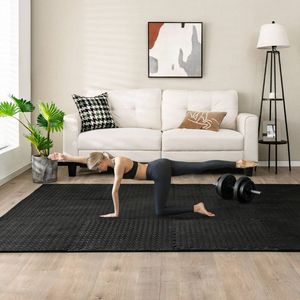 Tappetini per Esercizi, Set da 12 Pezzi, Pavimentazione a Incastro Antiscivolo con Superficie Impermeabile - Product Image 6