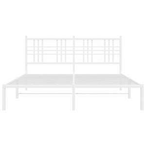 โครงเตียงเหล็กเคลือบสีขาว ขนาด 59 x 79 นิ้ว ประเภทเตียงโลหะขนาดคิงไซส์ - Product Image 4