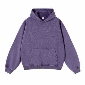 Sweat à capuche oversize en molleton brossé mélange coton 400 GSM pour femme, avec poche kangourou, coupe décontractée, style streetwear décontracté - Product Image 1