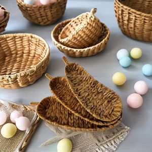 Water hyacinth tray Durable Handwoven Basket for Home Decor Coffee Table or Bar Use Wholesale Supplier Vietnam - Product Image 5