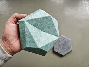 Deco âm thanh <span class=keywords><strong>3D</strong></span> hình lục giác Pet Acoustic tường bảng cách âm trang trí cảm thấy Hội Đồng Quản Trị - Product Image 5