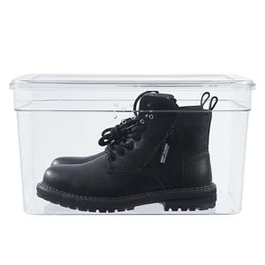 Scatola per Scarpe in Plastica Trasparente Lucida Extra Alta con Coperchio, Confezione da 4, Misura Adulto, per Conservare un Paio di Scarpe - Product Image 3