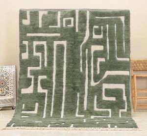 BENIOURAIN grand tapis Kilim Vintage tissé à la main tapis marocain solide motif laine matériel vente en vrac pour la décoration intérieure Logo personnalisé - Product Image 1
