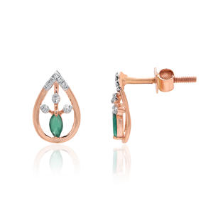 เพชรธรรมชาติ 0.08 กะรัต รูปทรงกลมเจียระไนบริลเลียนท์ สี HI ความสะอาดระดับ VS-SI  ประดับด้วยเพชรขาวแท้จากธรรมชาติ สำหรับทำเครื่องประดับต่างหู - Product Image 3