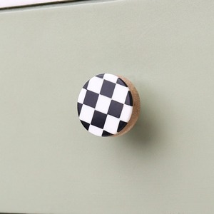 Round Wood Resin And Brass Door <b>Knob</b> <b>Black</b> And White Handmade Natural Crafts Cabinet Drawer Wardrobe <b>Cupboard</b> Pull Handle - Product Image 6