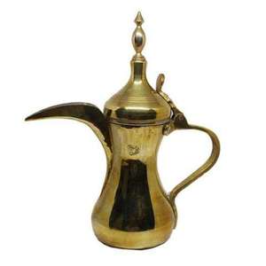 Ensemble de 2 cafetières arabes modernes plaquées or, pour hôtel, mariage, usage décoratif, chauffe-lait, théière Dallah - Product Image 6