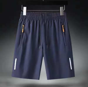 Shorts d'été pour hommes en soie glacée, séchage rapide, respirants, pour la course, la gym, la plage, le fitness, le jogging, vêtements de sport décontractés et frais - Product Image 4