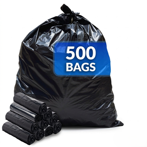 Bolsas de Basura Negras Resistentes TH GB-001 para Uso en Exteriores y Comercial, Bolsas Industriales Grandes para Basura, Resistentes a Pinchazos - Product Image 1