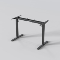 AUKI Moderne – Cadre de bureau assis-debout ergonomique en acier inoxydable 100 kg, hauteur réglable, double moteur, pour bureau à domicile et chambre
