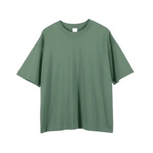 เสื้อยืดโอเวอร์ไซส์ผ้าถักย้อมสีพื้น ขายส่ง 100% ผ้าฝ้าย ระบายอากาศได้ดี ไม่หด ไม่ยับ แห้งเร็ว สไตล์ลำลอง สำหรับผู้ชาย - Product Image 3