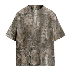 Nouvel Arrivage T-shirt Col Rond Oversize Personnalisé Effet Délavé à l'Acide avec Épaules Tombantes en Tissu Tricoté - Product Image 5