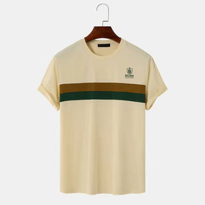 เสื้อยืดพรีเมียมสำหรับผู้ชาย ทรงสวยใส่สบาย ผลิตจากผ้าฝ้าย เหมาะสำหรับใส่ในชีวิตประจำวัน ชุดทันสมัยสำหรับผู้ชายยุคใหม่ ใช้ได้ตลอดวัน - Product Image 1