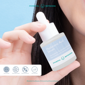 Mineral Botanica suero de ácido hialurónico OEM ODM potenciador de ácido hialurónico con ceramida para hidratación profunda ligera - Product Image 3