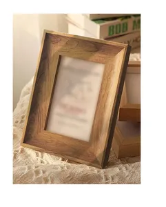 Sturdy wooden photo <b>frame</b> for desks inspired by rustic farmhouse style ideal for motivation and personal <b>memories</b> at work - Product Image 1