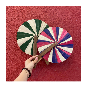Traditional Coconut Leaf Fan Handmade By Vietnamese Artisans Natural Eco Friendly Palm Fan For Cultural Gifts And <b>Home</b> Decor - Product Image 5