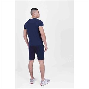 Vêtements de sport à séchage rapide pour hommes, ensemble double en coton avec logo personnalisé/t-shirt et short, Offre Spéciale - Product Image 2