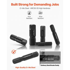 Set Estrattore Tubi in Acciaio Resistente da 9 Pezzi con Custodia Solida, in Acciaio Cr-Mo, per la Rimozione di Filettature da 1/8 di Pollice - Product Image 3