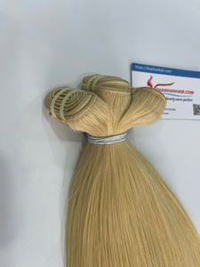 Extensiones de cabello tejidas a máquina TOP HAIR VENDOR, color rubio, combo de cabello humano de Vietnam, sin caída ni enredos. - Product Image 5