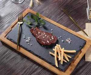 Planche à découper ovale rectangulaire en bambou naturel bio Ha Le, écologique, monobloc, en bois, ustensile de cuisine, sans danger pour les aliments - Product Image 2