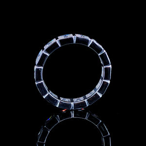 Elegante anillo de diamante radiante cultivado en laboratorio, banda de oro amarillo macizo de 14k con pulido brillante, anillo de compromiso de 1 quilate, joyería fina. - Product Image 5