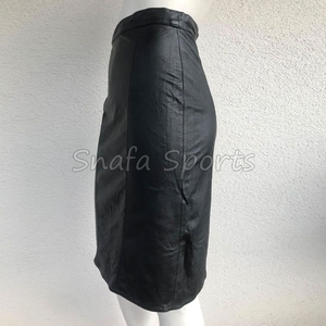 Jupes en cuir PU sexy pour femmes, taille haute, style crayon, vintage, moulantes, longues - Product Image 4