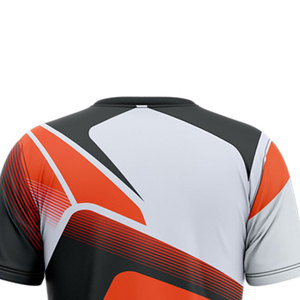 เสื้อกีฬาพิมพ์ลายแบบสั่งทำขายส่ง คอปกพับได้ ดีไซน์พิมพ์ลายเต็มตัว ระบายอากาศได้ดี - Product Image 5