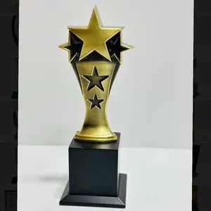 En kaliteli Metal yıldız ödül, son derece kaplama Metal yıldız ödül, en ucuz satış Metal özelleştirilmiş kupa benzersiz kupa