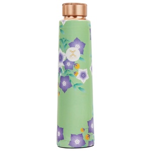 Botella de agua de cobre con diseño de mapa vintage y tapa de cobre, portátil para viajes - Product Image 5
