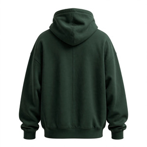 Sweat-shirt à capuche en molleton pour homme, couleur personnalisée, coupe classique, design décontracté avec poche, 100% coton, vêtement d'automne - Product Image 2